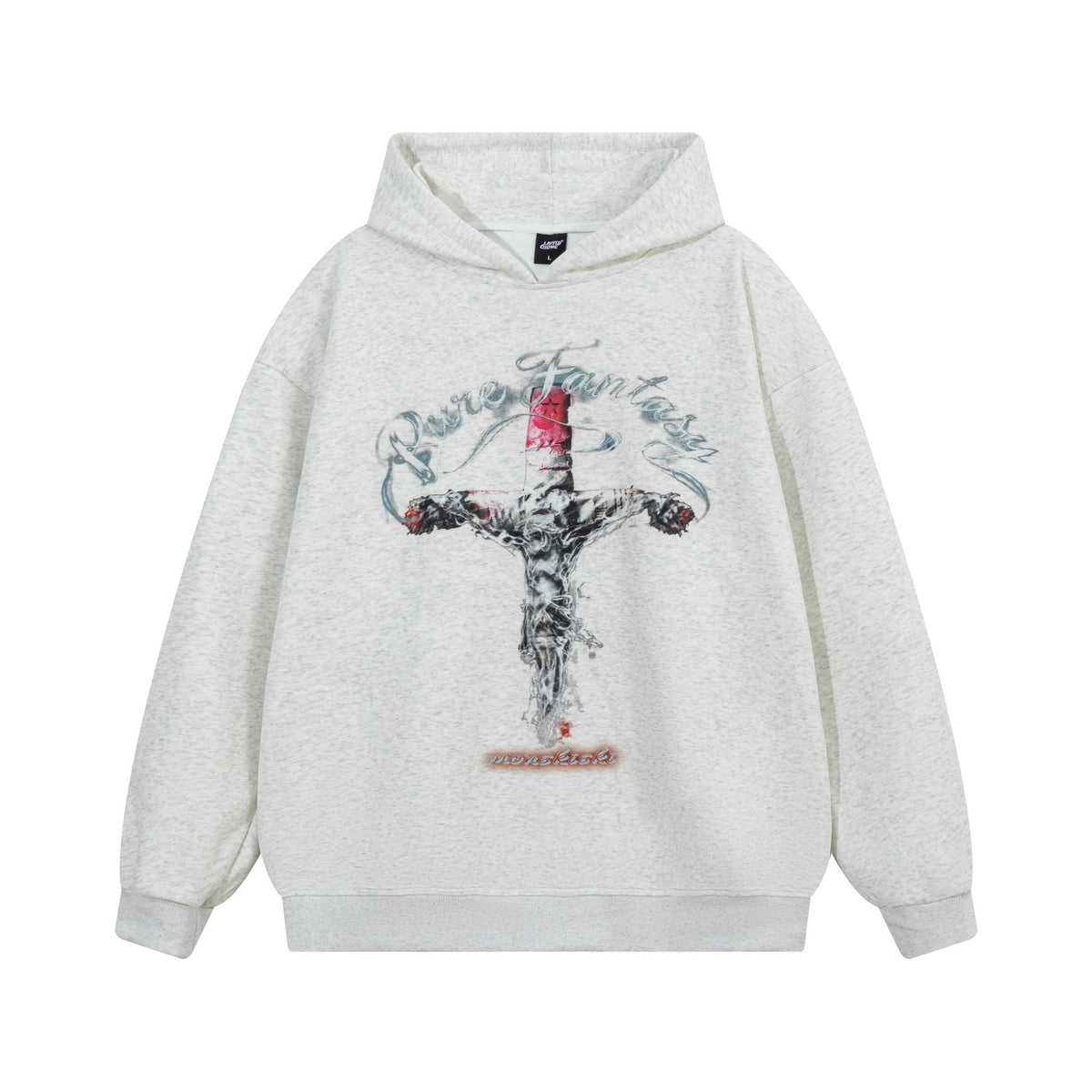 Cross shaped letter hoodie