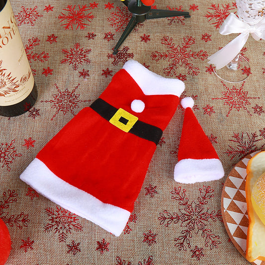 Christmas wine bottle bag, Santa Claus snowman deer wine bottle cover, Christmas decorative items, Christmas wine bag