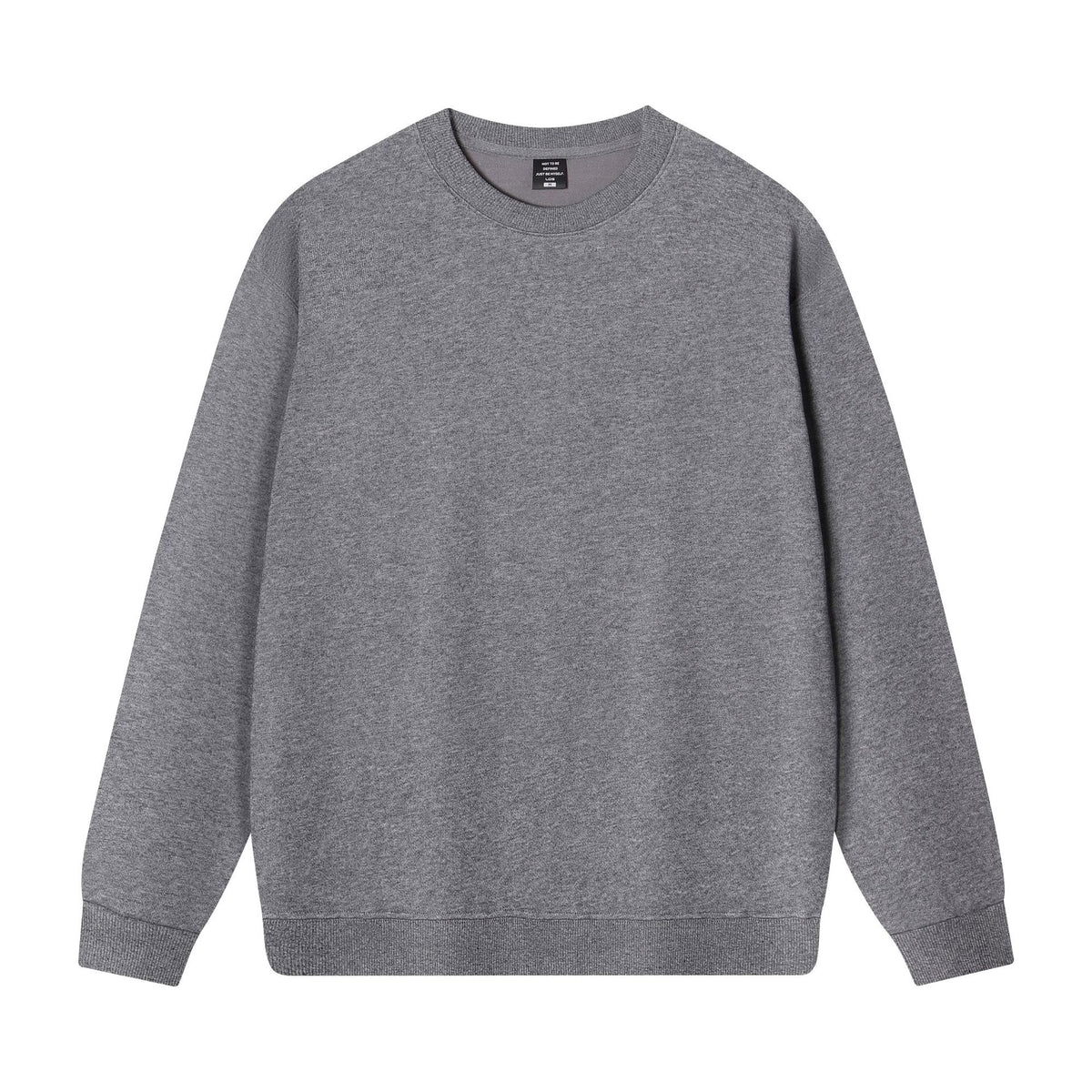 Loose fit crew neck long sleeve sweatshirt