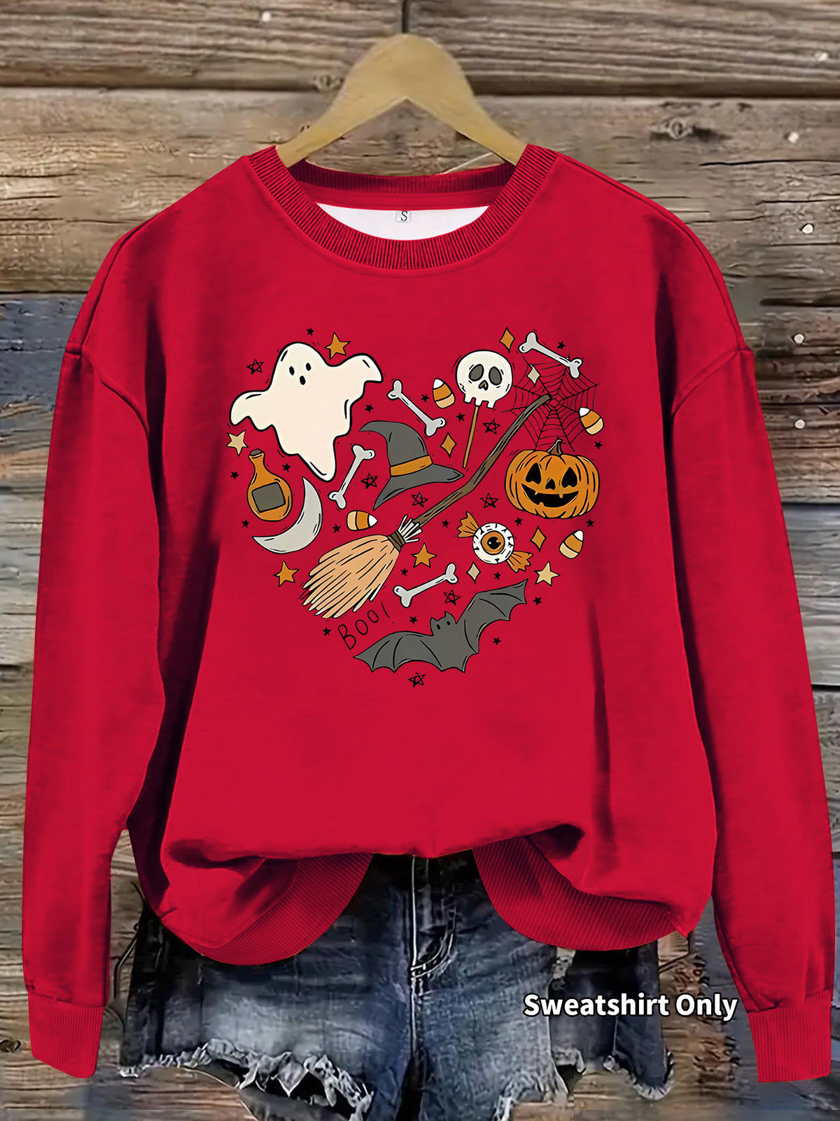 Hoodie Halloween Pumpkin Print