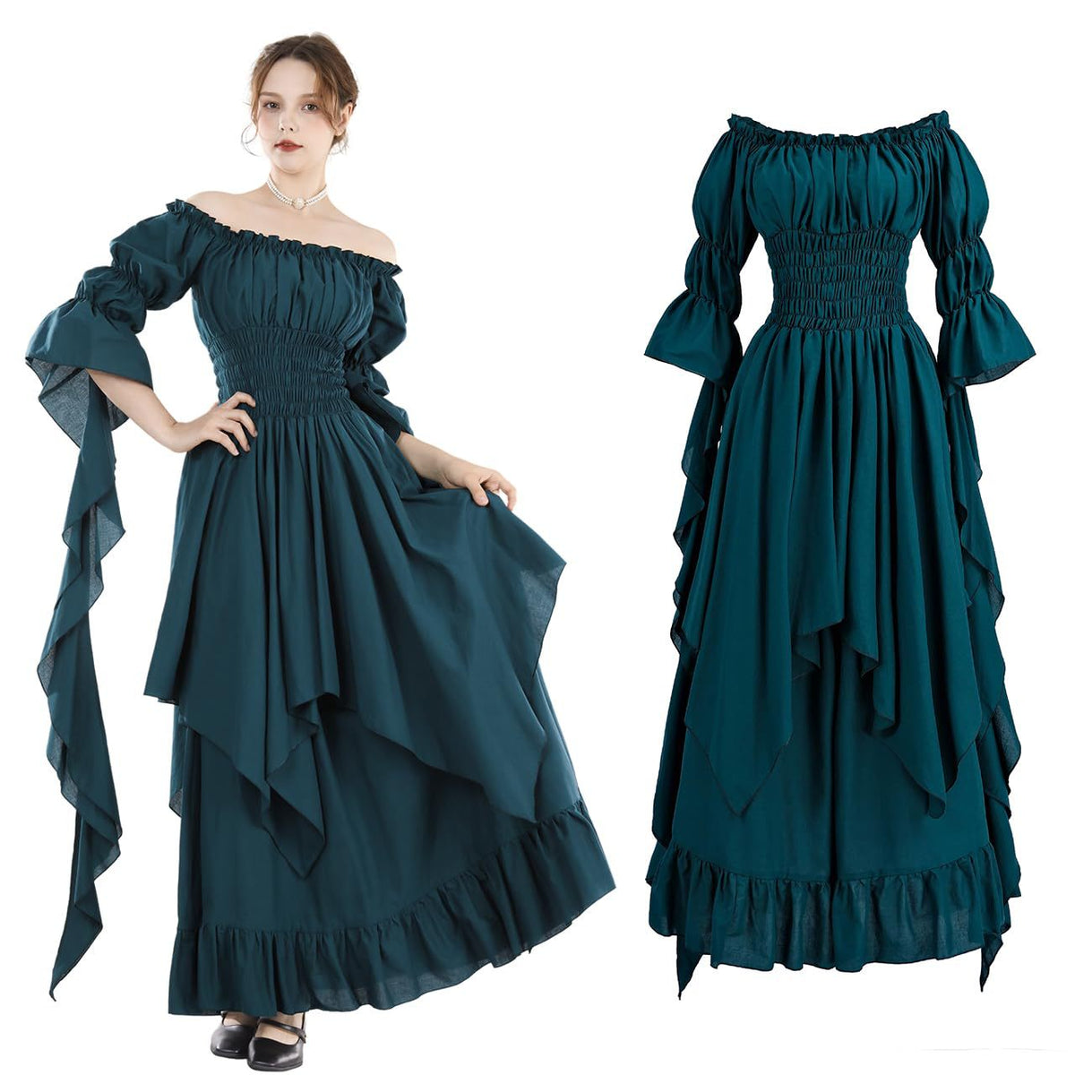 Halloween costume, medieval Renaissance retro dress