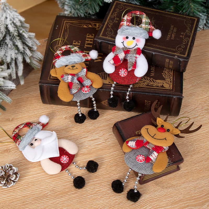 Decorative items for elderly people, snowmen, reindeer ornaments, Christmas tree accessories