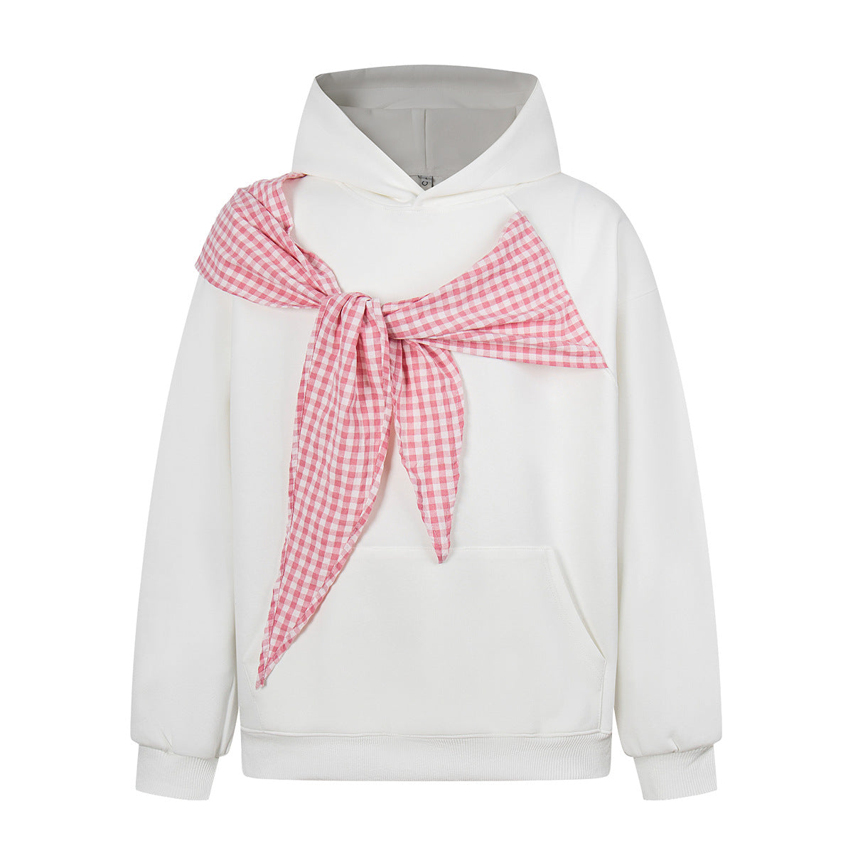 Bow tie hooded sweatshirt