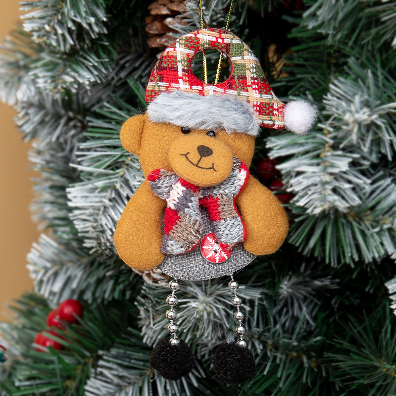 Decorative items for elderly people, snowmen, reindeer ornaments, Christmas tree accessories