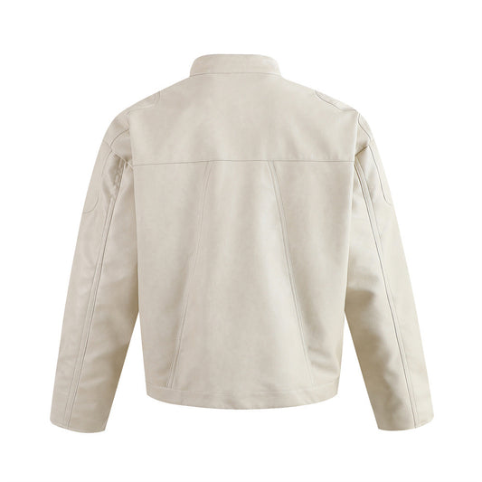 PU leather jacket jacket