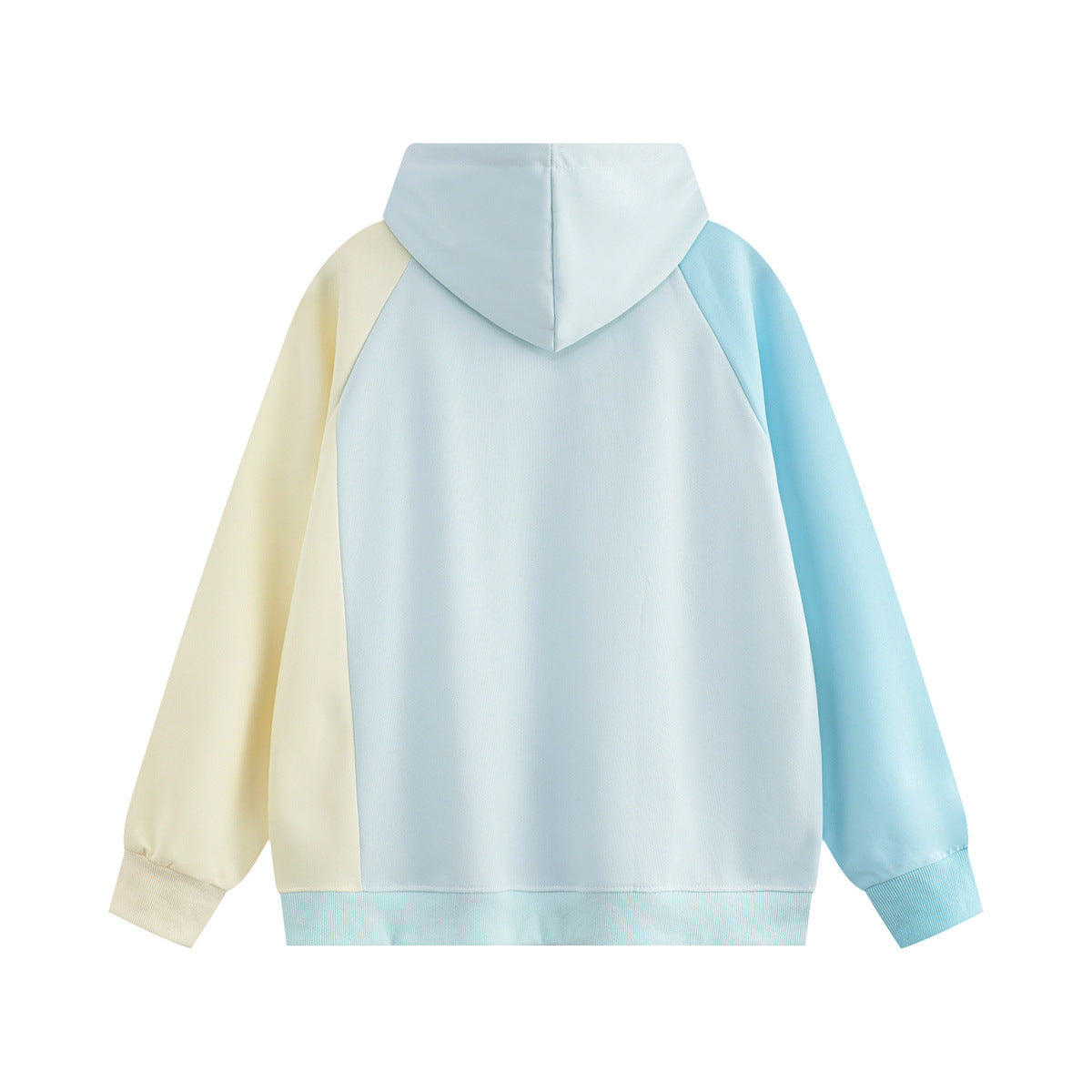 Color spliced hooded sweatshirt