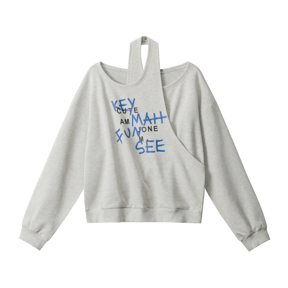 Irregular cut design hoodie