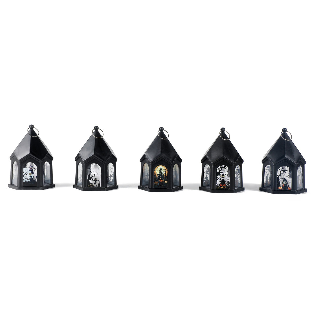Halloween Castle Style Pumpkin Lantern Kids Carry Bag Halloween Decoration Hanging Ornament Props
