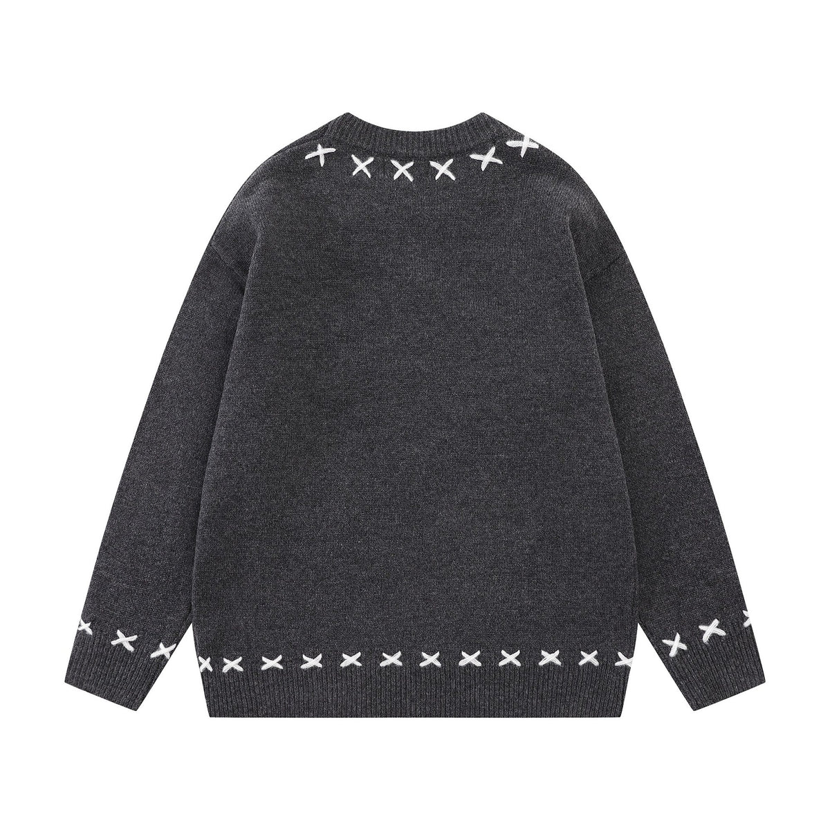 Sheep patch embroidery design sweater