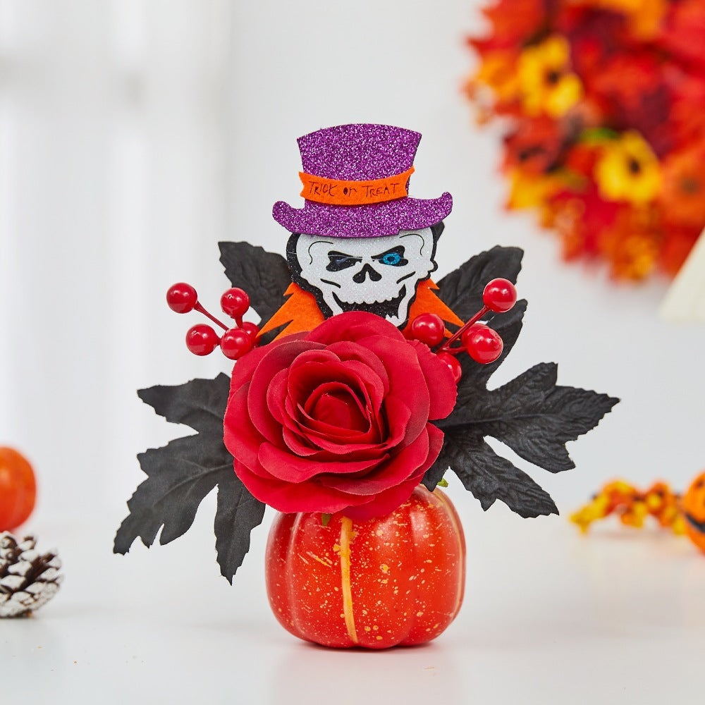 Halloween Decoration Pumpkin Maple Leaf Sunflower Harvest Festival Thanksgiving Props Decorative Items Harvest Festival Decorations