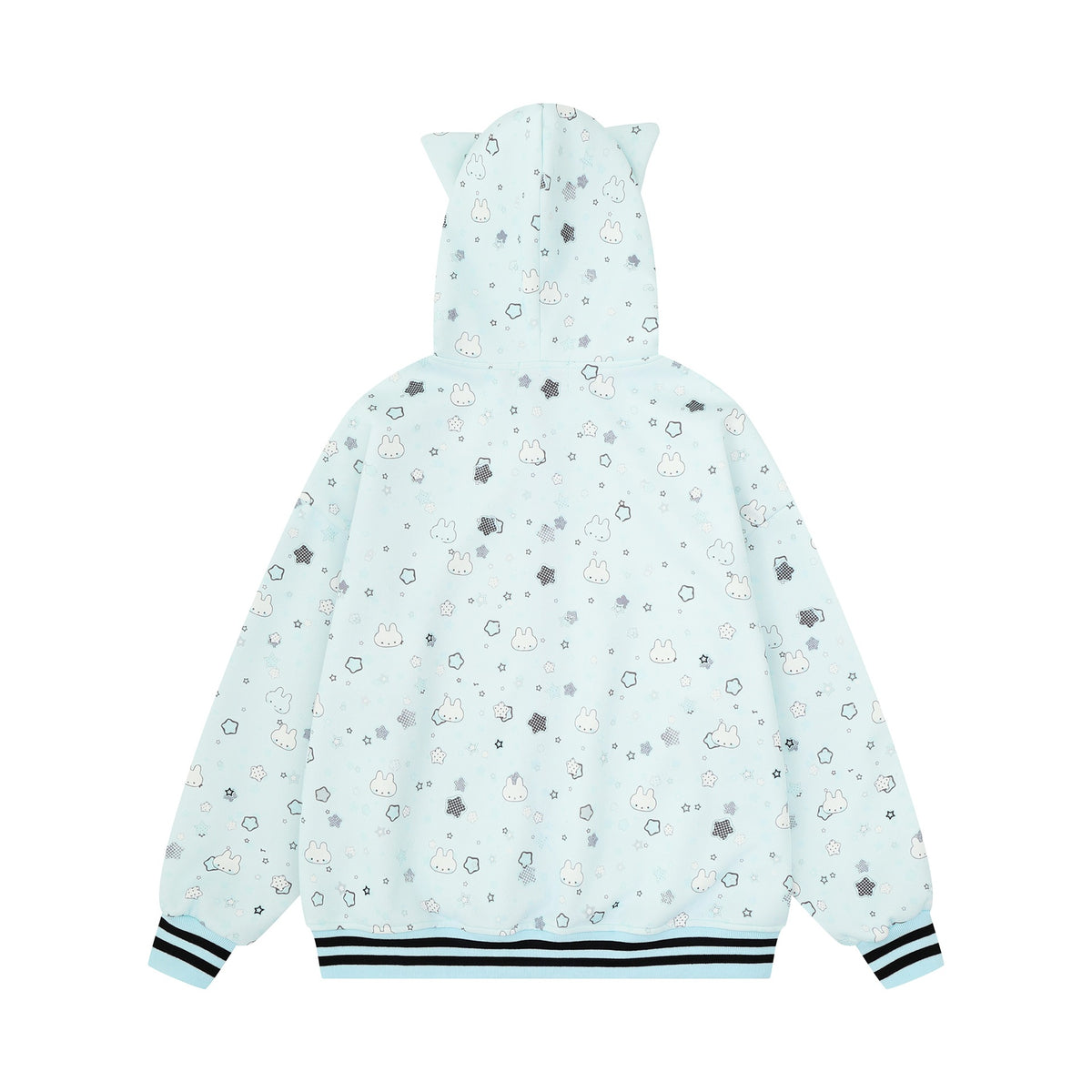 Full printed bunny design hoodie
