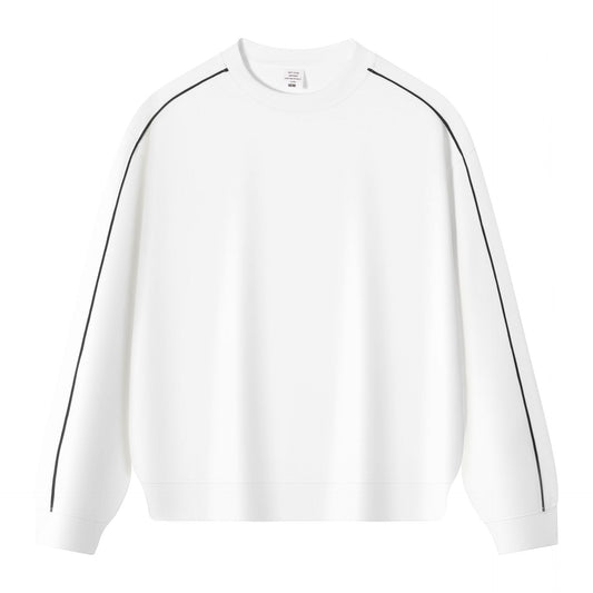 Color blocked round neck hoodie