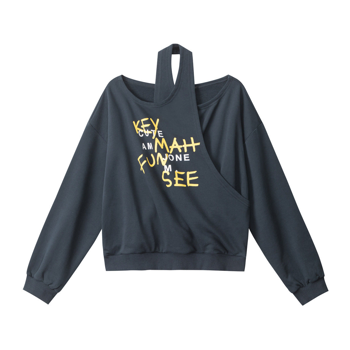 Irregular cut design hoodie
