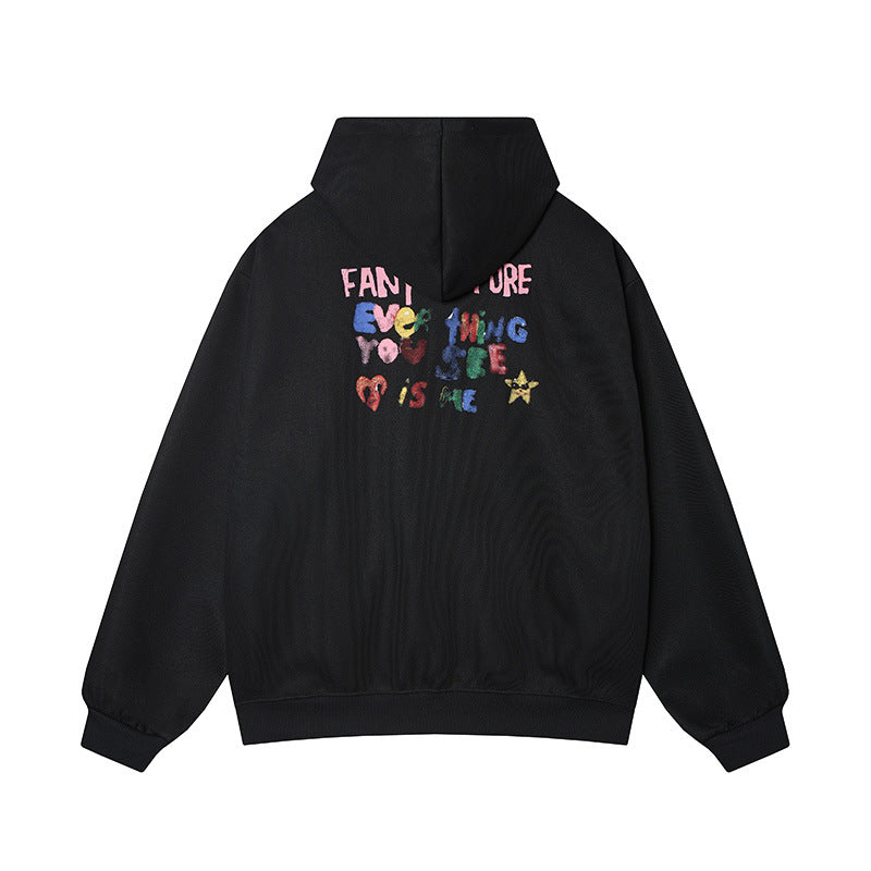 Cartoon printed hoodies with different animals