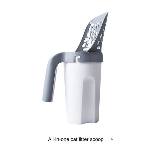 One piece cat litter scoop detachable large capacity filter cat litter scoop cat and dog dropper