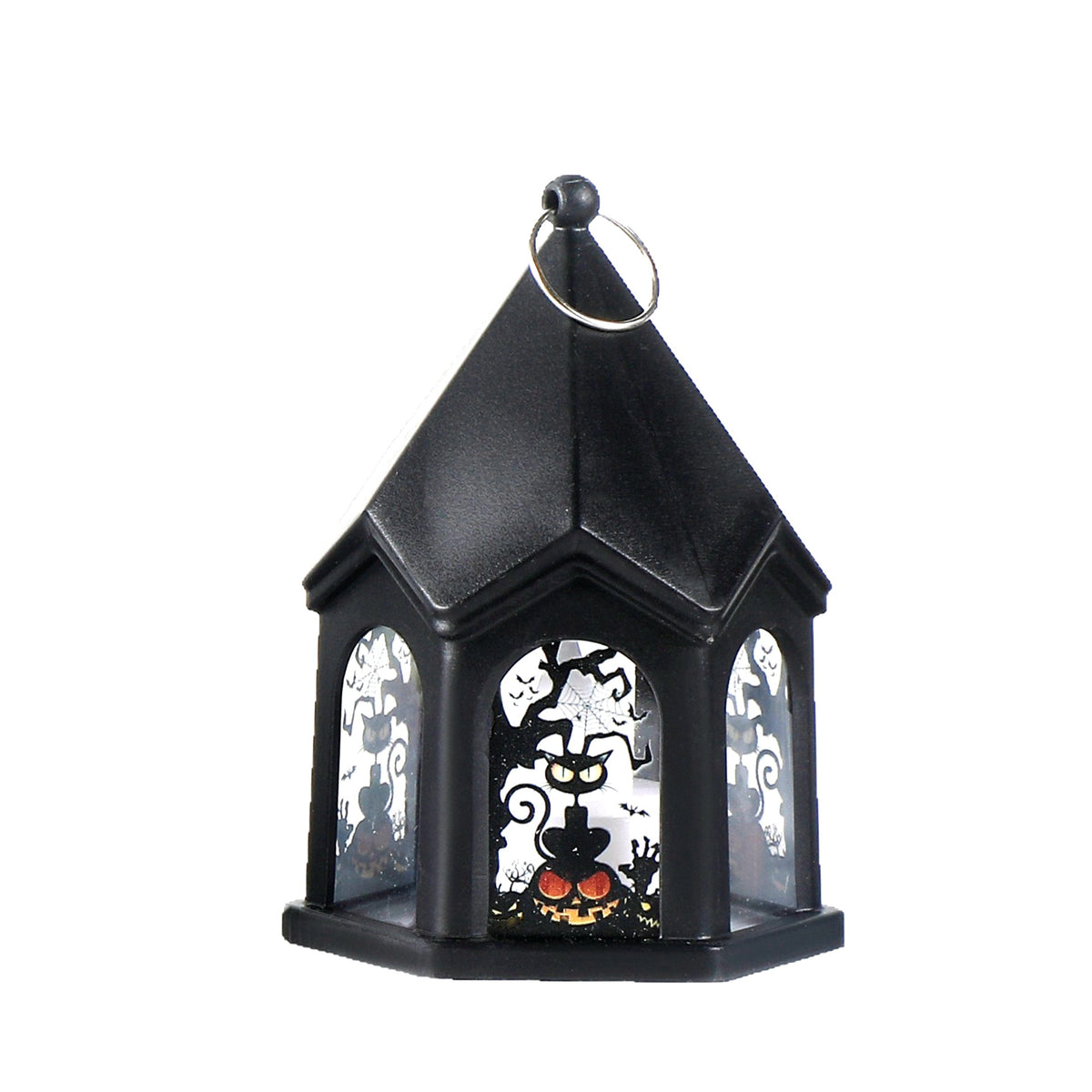 Halloween Castle Style Pumpkin Lantern Kids Carry Bag Halloween Decoration Hanging Ornament Props