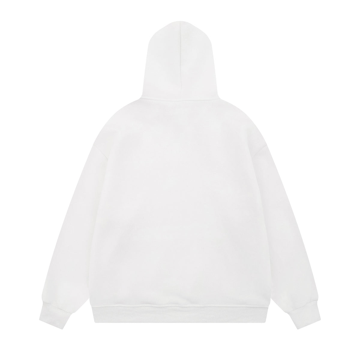 Flower decorated printed hoodie