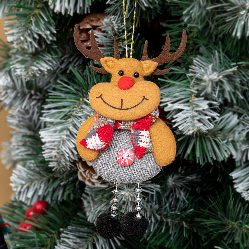 Decorative items for elderly people, snowmen, reindeer ornaments, Christmas tree accessories
