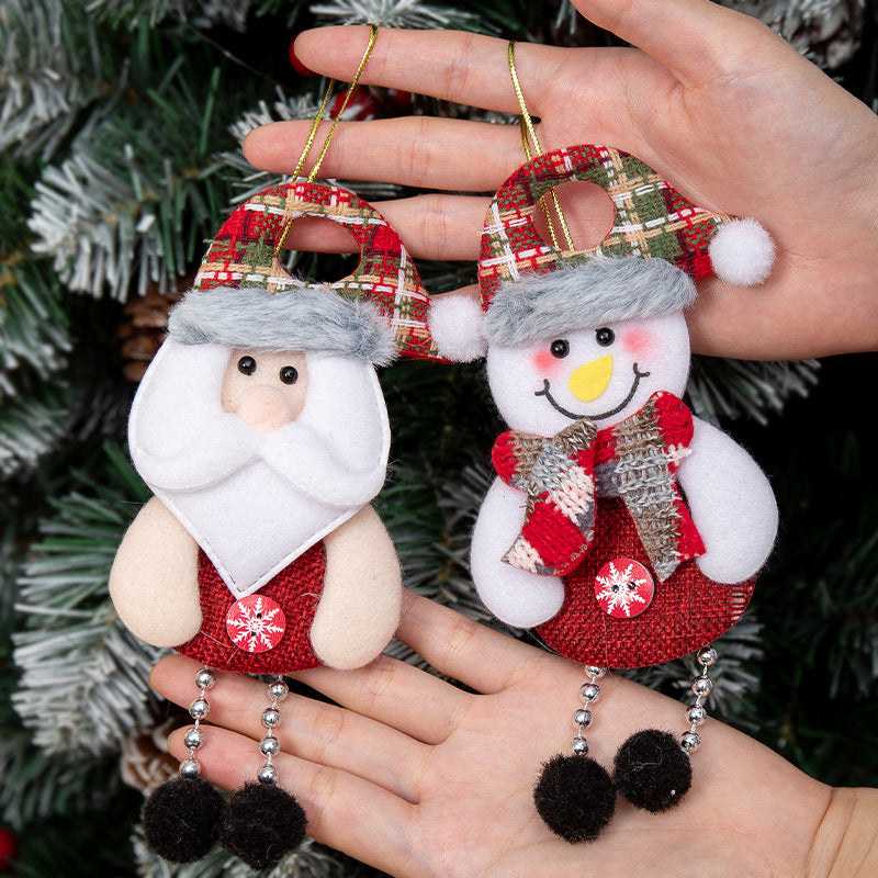 Decorative items for elderly people, snowmen, reindeer ornaments, Christmas tree accessories