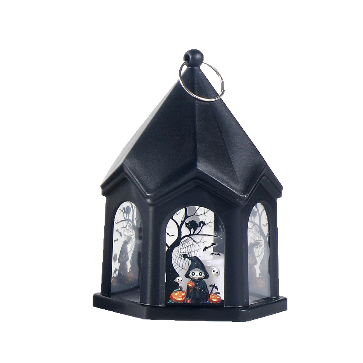 Halloween Castle Style Pumpkin Lantern Kids Carry Bag Halloween Decoration Hanging Ornament Props