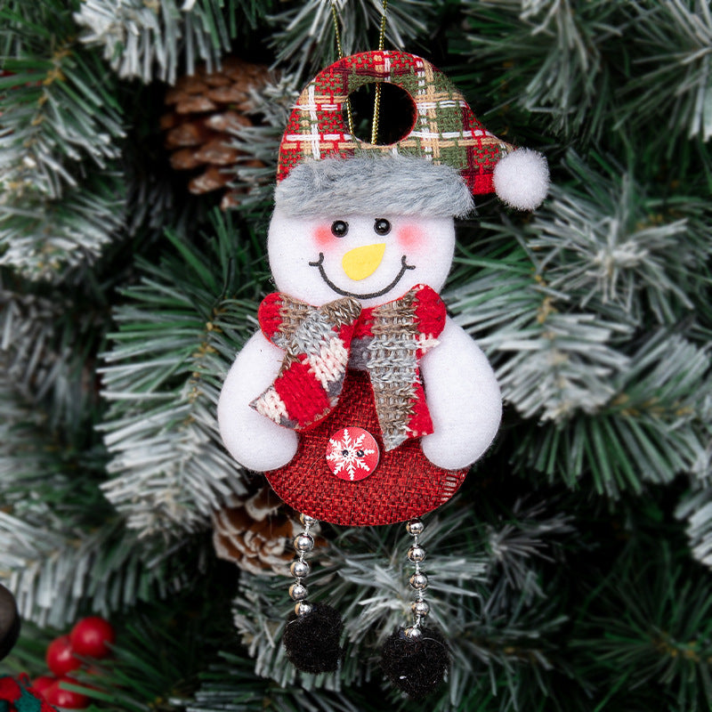 Decorative items for elderly people, snowmen, reindeer ornaments, Christmas tree accessories