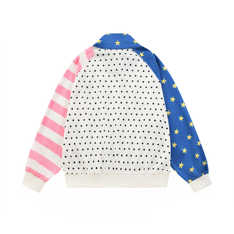Polka dot star stripe design jacket