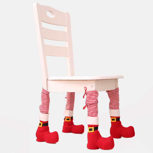 Christmas decorative items, table legs, home decor, dining table and chair protective covers, chair legs, Christmas chair covers