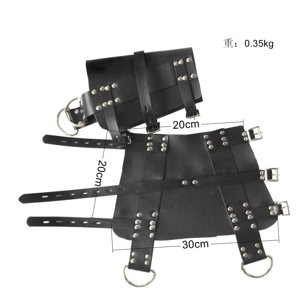 Black Adult Products Manufacturer Erotic Products Suspension Foot Restraints Hanging Stainless Steel Handcuffs and Leg Cuffs